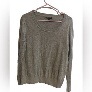 Banana Republic Gray Scoop Neck Sweater with Tiny Embellished  Beads Size Large